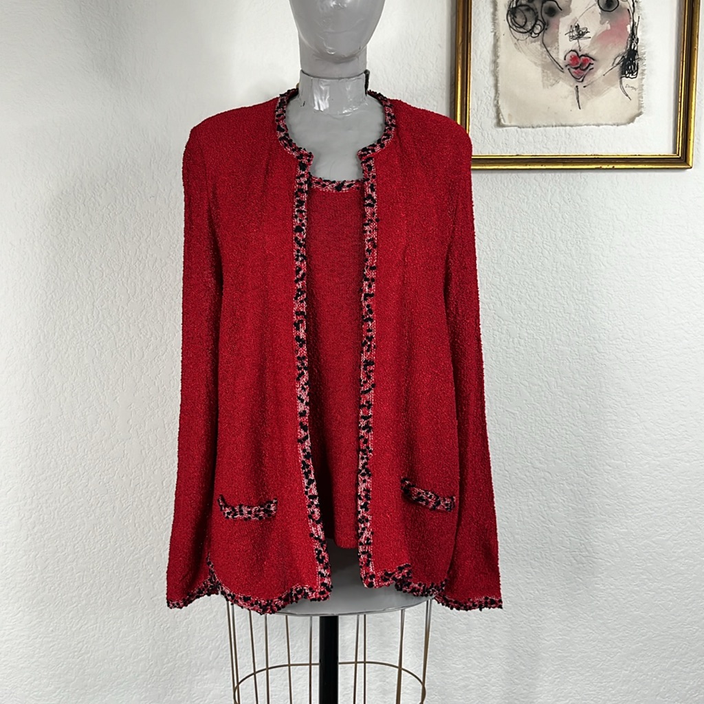 Lisa Tod Santana Knit Sweater Blazer Set